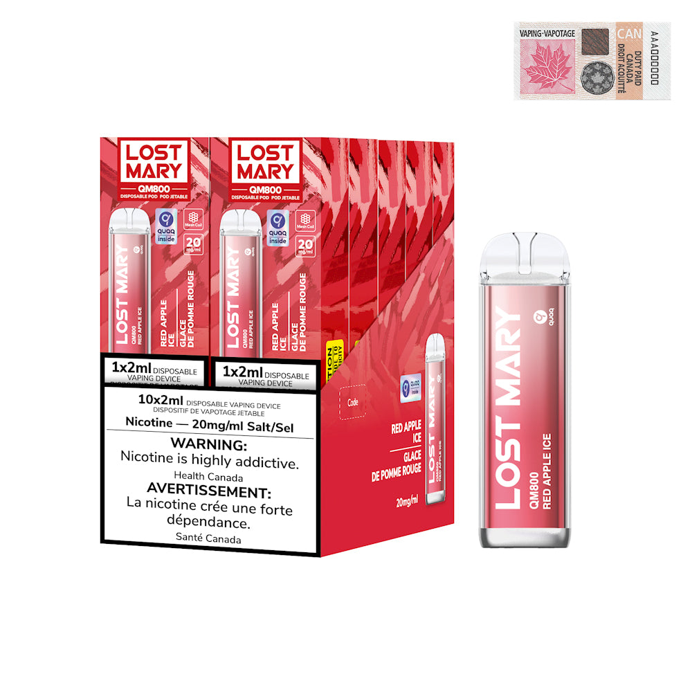 QM800 - Red Apple Ice - 2.0ml (20mg/mL)