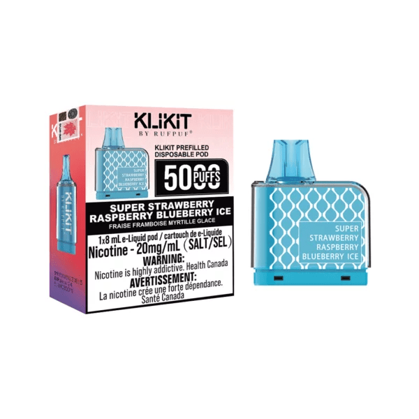 Klikit 5000 - Pod  - Super Strawberry Raspberry blueberry Ice