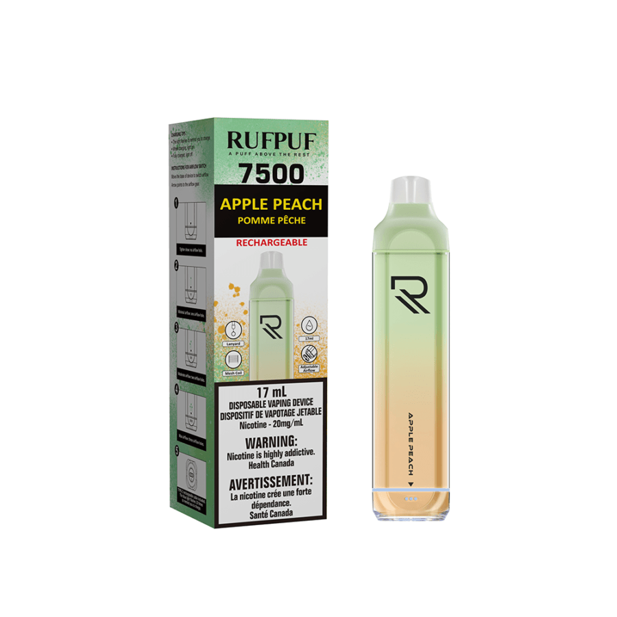 Rufpuf 7500 (Inc. Excise Tax) - Apple Peach - ChillaxVape