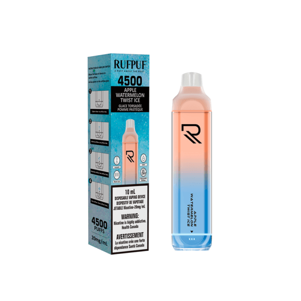 Rufpuf 4500 (Inc. Excise Tax) - Apple Watermelon Twist Ice - ChillaxVape