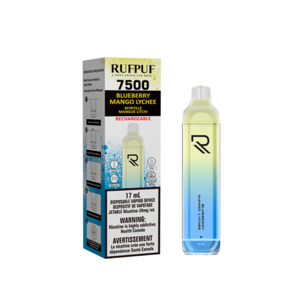 Rufpuf 7500 (Inc. Excise Tax) - Blueberry Mango Lychee - ChillaxVape