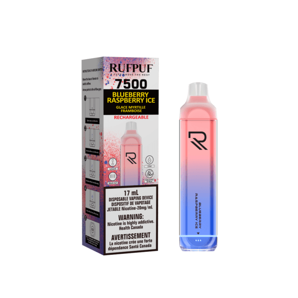 Rufpuf 7500 (Inc. Excise Tax) - Blueberry Raspberry ICE - ChillaxVape