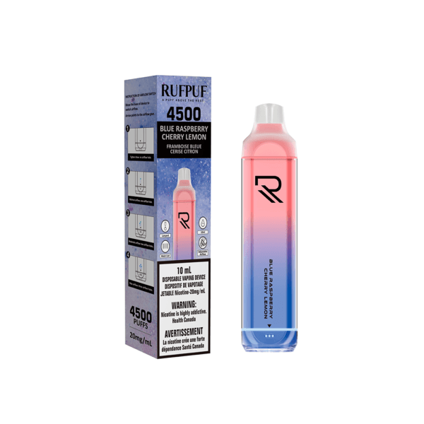 Rufpuf 4500 (Inc. Excise Tax) - Blue raspberry Cherry Lemon - ChillaxVape