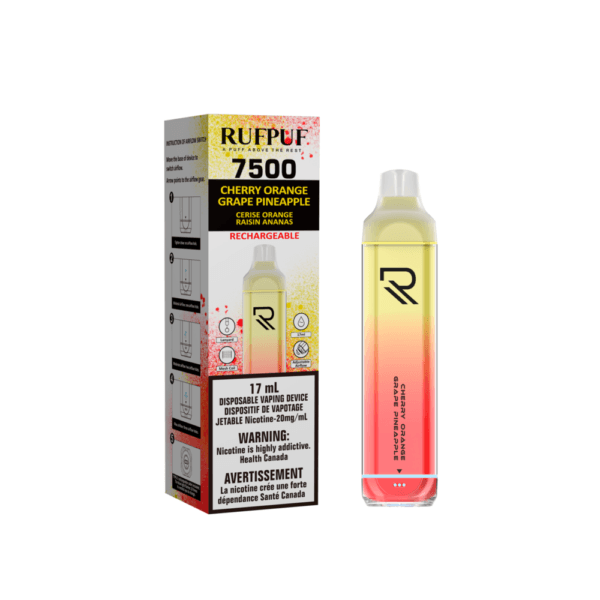 Rufpuf 7500 (Inc. Excise Tax) - Cherry Orange Grape Pineapple - ChillaxVape