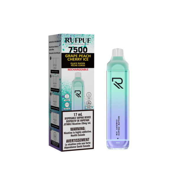 Rufpuf 7500 (Inc. Excise Tax) - Grape Peach Cherry - ChillaxVape