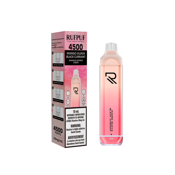 Rufpuf 4500 (Inc. Excise Tax) - Mango Guava Black Currant - ChillaxVape