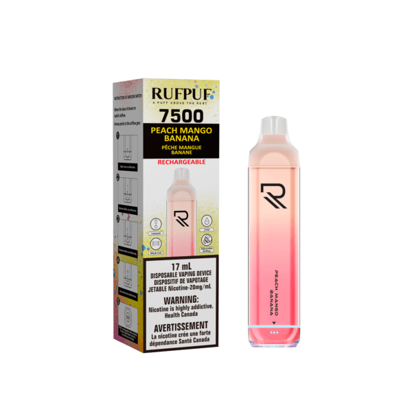 Rufpuf 7500 (Inc. Excise Tax) - Peach Mango Banana - ChillaxVape