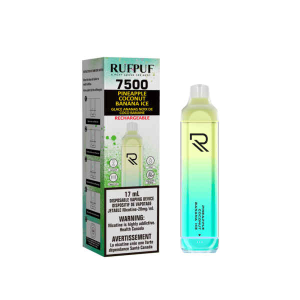 Rufpuf 7500 (Inc. Excise Tax) - Pineapple Coconut Banana Ice - ChillaxVape