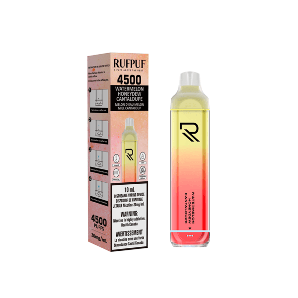 Rufpuf 4500 (Inc. Excise Tax) - Watermelon Honeydew Cantaloupe - ChillaxVape